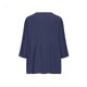 thumbnail image 4 of Craaazy Women Casual V Neck Blouse, Solid Color 3/4 Sleeve Button Down Shirt, Loose Fit Comfy Cotton Linen Top for Daily Wear Gifts, 4 of 6