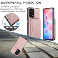 thumbnail image 6 of for OnePlus 9 Wallet Case, Minimalist Luxury PU Leather Magnetic Detachable Credit Card Holder, 2 in 1 Zipper ID Cash Slot, Magnetic Closure Kickstand Folio Flip Slim Cover,Pink, 6 of 8