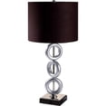 thumbnail image 1 of ORE International 8322-1 3 Ring Metal Table Lamp With Convenient Outlet - Brown, 1 of 2