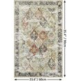 thumbnail image 2 of Boho Area Rug 2'' x 3'' Vintage Oriental Rug Washable Non-Slip Indoor Door Mat Small Entry Throw Rugs for Bedroom Kitchen Entryway Floor Decoration Carpet Terracotta, 2 of 6