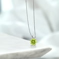 thumbnail image 5 of Gem Stone King 1.85 Ct Round Yellow Lemon Quartz 14K White Gold Pendant With Chain, 5 of 5