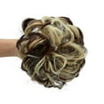 thumbnail image 5 of Pony Tail Hair Extension Bun Big Wave Curls Hairpiece Wrap Chignon Scrunchie Synthetic Hair for Women, 5 of 8