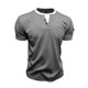 thumbnail image 4 of Tops para hombre, blusas y camisas de manga corta y cuello redondo para hombre. Jersey informal de dos piezas con bolsillo y cuello redondo de doble capa y manga corta de color liso a la moda para hom, 4 of 8