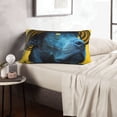 thumbnail image 6 of Uemuo Stylish Yellow Dog Print Throw Pillow Case – Cozy & Soft Cushion Cover, Hypoallergenic Pillow Case for Sleeping, Perfect for Women with Envelope Closure-14"x20", 6 of 6