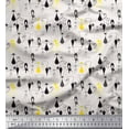 thumbnail image 1 of Soimoi Poly Georgette Fabric Cat Animal Fabric Prints by Yard 42 Inch Wide, 1 of 3