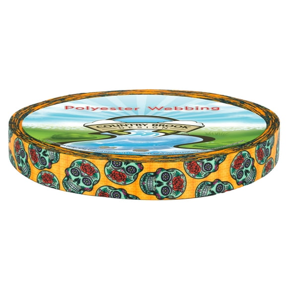 Country Brook Design® Sugar Skulls Lite Tape (1 Inch, 50 Yards)