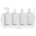 thumbnail image 3 of Ice Cream Mold Silicone 4 Slots Ice Non-stick Ice Cream Mold Cube Tray Heat-resistant Non-stick DIY Making Mould Bakeware, 3 of 8