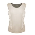 thumbnail image 1 of GEORGE G BLUSA CR SM OLANES LATERALES CREMA, 1 of 4