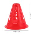 thumbnail image 2 of OULII 50 Pcs Cônes d'Agilité PVC Rouge Cônes Doux pour Fournitures de Patinage à Roulettes, 2 of 8