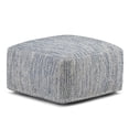 thumbnail image 2 of WyndenHall  Terri Square Pouf Denim Blue Transitional, Casual, 2 of 5