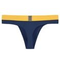 thumbnail image 3 of TANBOM Mens Tagless Thong Underwear Low Rise T Back Bulge Pouch Stretch Thongs Dark Blue XXL, 3 of 6