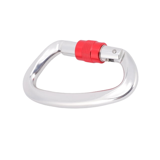 BIMZUC Mosquetón de Escalada Aluminio 7075 Alta Resistencia 25kN Plata 10 cm / 3.9 in