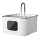 thumbnail image 1 of OMCPET Fuente de agua para gatos y perros, 4L de acero inoxidable, tranquila fuente de agua para mascotas y gatos, fácil de limpiar, dispensde agua para mult-mascotas, 1 of 3