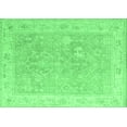 thumbnail image 1 of Ahgly Company Indoor Rectangle Abstract Emerald Green Modern Area Rugs, 2' x 3', 1 of 4