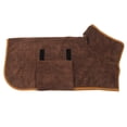 thumbnail image 1 of Albornoz para perros Toalla para secar el pelaje del perro Albornoz para perros Toalla - Bolsa para perros de secado rápido Café a la cintura, 1 of 5