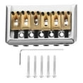 thumbnail image 1 of Miangastore 6 String Hard-tail Fixed Bridge Set with Wrench and Screws for Electric Guitar Replacement Parts (Golden), 1 of 9