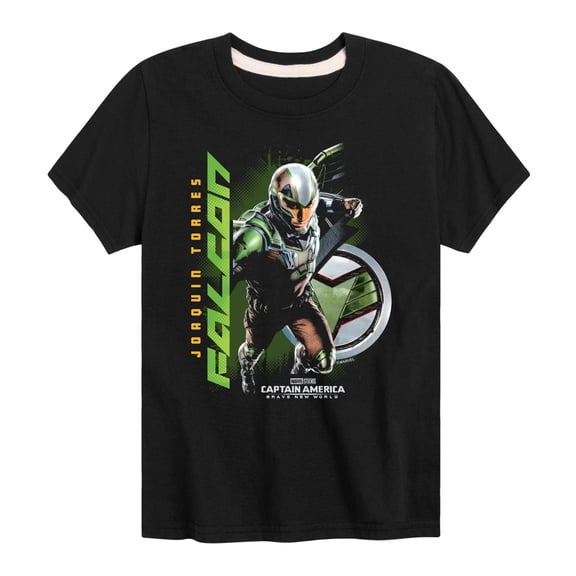 Marvel Captain America: Brave New World - Falcon JoaquÃn Torres - Toddler And Youth Short Sleeve Graphic T-Shirt