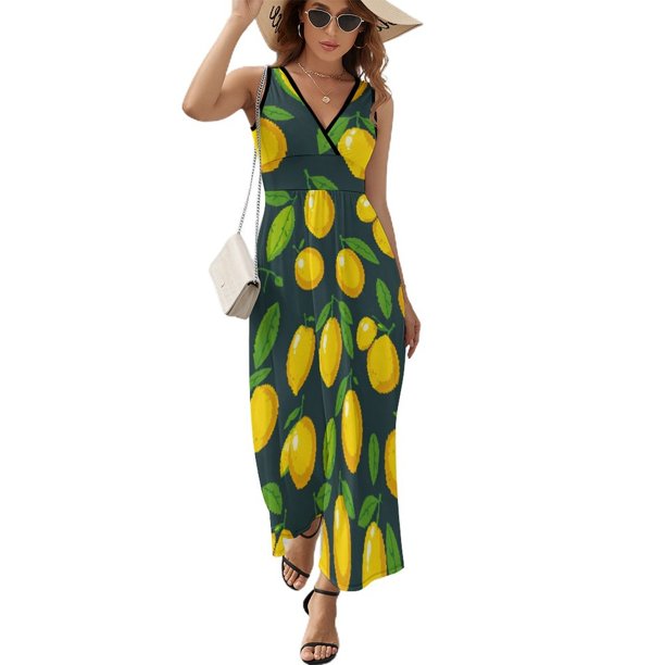 Delicious Lemon Vestido Sin Mangas , Vestidos De Lujo Para Ocasiones Oficiales