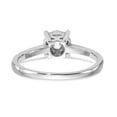 thumbnail image 5 of 14K White Gold Ring Band Engagement Diamond Round Complete Cluster, Size 8, 5 of 7