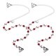 thumbnail image 1 of 1 par de Rhinestone Sujetador de mujer Correas Delicada Ajustable Rhinestone Bra Correa, 1 of 5