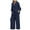 Dark Blue 2 piece outfit for women, variant on Wycnly Womens 2 Piece Cotton Linen Outfit Fall Plus Size Casual Solid Button Down Long Sleeve Shirt Wide Leg Pants Lounge Set with Pocket