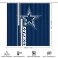 thumbnail image 2 of Dallas 4 Pcs Shower Curtain Set with Non-Slip Rug, Toilet Lid Cover and Bath Mat, Shower Curtain with 12 Hooks, Waterproof Football Shower Curtains for Bathroom Decor, 2 of 6