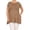 Mocha, variant on Women's Casual Solid Color Short Sleeve Tunic Top With Pockets