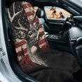 thumbnail image 2 of FOR U DESIGNS American Flag Deer Print Car Seat Towel Cover Easy to Install, 61x31 Inches Universal Fit Front Seat Protector, Multi-Purpose Towel for Outdoor Sport, Yoga, and Gym Activities, 2 Pack, 2 of 7