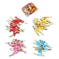 thumbnail image 2 of Matsuzay 100 unids/set bridas de alambre plateado sujetadores metálicos para bolsas de sándwich y pan envoltorio de pajarita dorado Artesanía rojo 100 piezas, 2 of 6