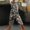 Multi-color, variant on Dreluolixuan Womens Capri Pants Elastic Waist Straight Leg Pants Casual Loose Drawstring Waist Trousers High Waist Retro Floral Print Pants Cropped Pants with Pocket Pants Multi-color XL