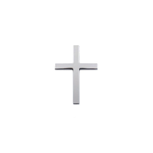3Pcs Metal Christ Badge Sticker, Uscallm St. Patrick's Day Metal Christ Badge Stickers Automotive 3D Labels Scratch Resistant Rear Stickers Personalized Body Decorations Car Emblem Religious Cross