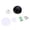 B001- Style A, variant on Black Door Stop, Magnetic Door Holder, Stainless Steel, Door Wall Protector, No Damage Wall Adhesive, Magnetic Door Stoppers, 2inHeight, 2 Adhesive Pads, 1 Pc Hardware Set