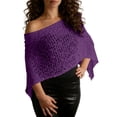 thumbnail image 4 of Yievot Sheer Cover Ups for Women Summer Irregular Knitted Crochet Shrugs for Beach Vacation, 4 of 6