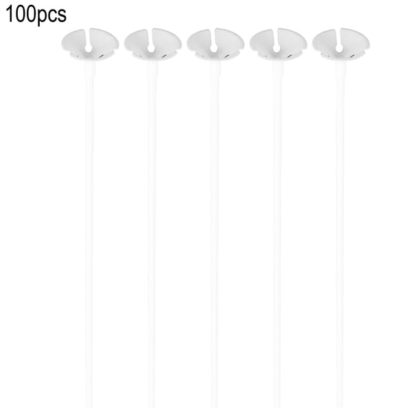 100 soportes de plástico para globos, soportes y vasos para atar globos, arcos, aniversarios, fiestas de cumpleaños, graduaciones, decoración de bodas.