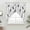 Black White, variant on Navy Blue Branches Birds Swag Valances for Windows, Kitchen Window Curtains Over Sink, Abstract Forest Silhouettes Window Treatment Curtains for Living Room/Bedroom Curtains 2 Panel Sets 36"x45"