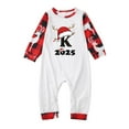 thumbnail image 2 of Baby Family Matching Christmas Pajamas Set Letter Print Parent Child Outfit, 2 of 9