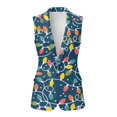 thumbnail image 2 of Uorisanigo Christmas Light Women’s Sleeveless Vest Tops Open Front Waistcoat Vest for Women Size XL Lightweight with Pockets Blazer Vests Casual, 2 of 7