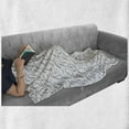 thumbnail image 6 of Fish Soft Flannel Fleece Throw Blanket, Abstract Sketchy Marine Life Inspired Illustration Line Art Underwater Theme, Cozy Plush for Indoor and Outdoor Use, 50" x 70", Black White Grey, by Ambesonne, 6 of 6