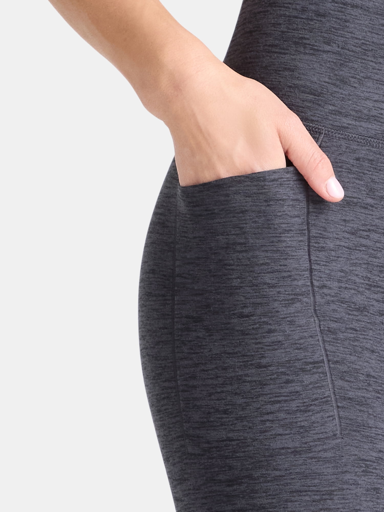 Athletic Works Women's and Women's Plus ButterCore Full Length Leggings with Pockets, Sizes XS-4X
