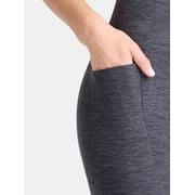 (2 pack) Athletic Works Women's and Women's Plus ButterCore Full Length Leggings with Pockets, Sizes XS-4X