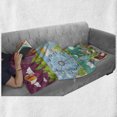 thumbnail image 6 of Circus Soft Flannel Fleece Throw Blanket, Conceptual City Banners with Carousels Slides and Swings Ferris Wheel Attraction, Cozy Plush for Indoor and Outdoor Use, 60" x 80", Multicolor, by Ambesonne, 6 of 6