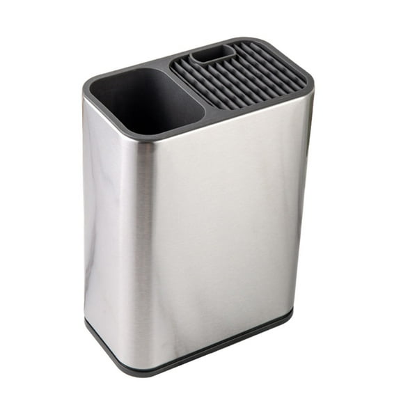 HOMEMAXS  Clear Knife Block Large Cutlery Holder Space-saving Stand Kitchen