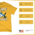 thumbnail image 4 of Tee Hunt Daddy Shark Funny Father's Day T-Shirt Funny Dad Grandpa Men's Tee, Yellow, 3X-Large, 4 of 5