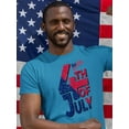 thumbnail image 2 of 4Th July Usa Independence Day T-Shirt Men -Image by Shutterstock, Male Large, 2 of 4