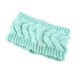 thumbnail image 1 of Bandeau d'Hiver pour Femmes Élasticité Tête Chaude Cache-Oreilles Style Simple Accessoires pour Cheveux pour Femmes Vert Menthe, 1 of 6