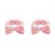 thumbnail image 1 of Qarigey Diadema con lazo, envoltura de franela elástica, accesorios para el cabello, diadema para de cara, maquillaje, Yoga, correr, rosa, fresa fresa rosa 2piezas Qarigey CBP380377, 1 of 6