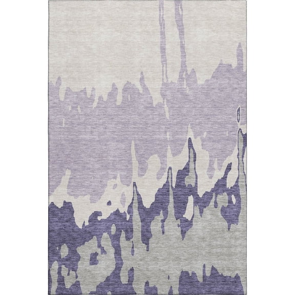 Dalyn Rugs Premium Machine Washable Mayfield AMF961 Purple 9' x 12' Rug
