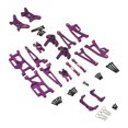 thumbnail image 4 of Almencla 1/14 Scale RC Car Metal Upgrade Kits Front Rear Steering Tie Rod s Steering Cups for 14210 DIY Modified RC Hobby Car Violet, 4 of 8