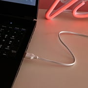 Urban Shop Neon Vibe LED Wall Light with USB Cord and Power Adapter Included, Red