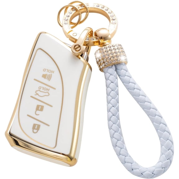 Key Fob Cover Compatible with Fit for Lexus ES350 ES300h UX200 LS500 LS500h LC500 LC500h Soft TPU Keychain Case Holder Protector